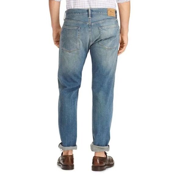 Polo Ralph Lauren Hampton Straight Leg Jeans Relaxed Fit Distressed - Picture 11 of 15